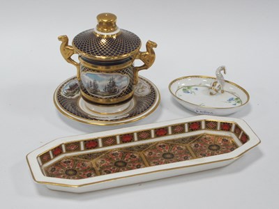 Lot 1250 - Royal Crown Derby Old Imari 1128 Trinket Dish,...