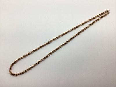 Lot 235 - A 9ct Gold Rope Twist Chain, 47cm long (6grams).