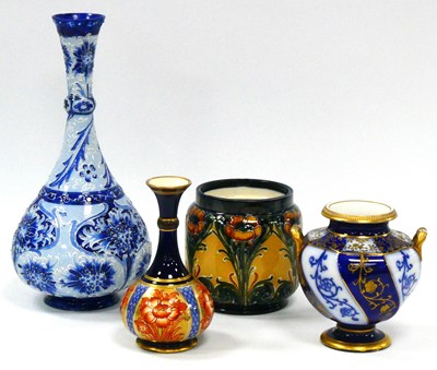 Lot 1097 - A MacIntyre Moorcroft 'Aurelian' Ware Vase, of...
