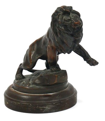 Lot 1324 - A Peugeot Bronze Car Mascot, after a design by...