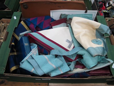 Lot 1103 - Masonic Regalia to include bags/ sachals,...