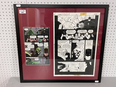 Lot 309 - Original comic artwork for page 46 of Batman:...