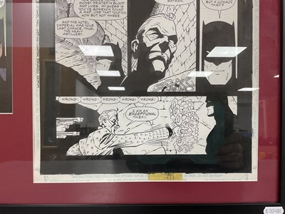 Lot 309 - Original comic artwork for page 46 of Batman:...