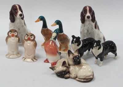Lot 1243 - Beswick Walt Disney Owls (x 2), 7.5cm high....