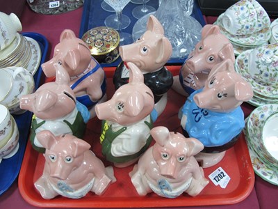 Lot 1202 - Eight NatWest Piggy Banks.