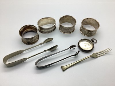 Lot 16 - Three Hallmarked Silver Napkin Rings, of...