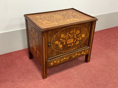Lot 1568 - A XIX Century Dutch Marquetry Inlaid Cabinet,...