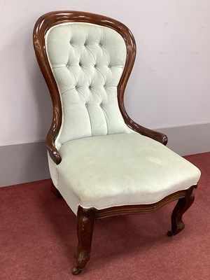 Lot 1575 - A XIX Century Mahogany Nursing Chair, with...