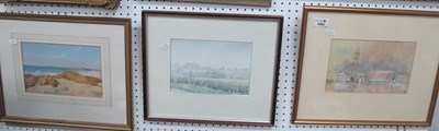 Lot 1555 - D.R. Bott, 'Arundel ln The Mist', watercolour,...