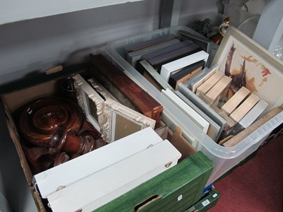Lot 1129 - Picture Frames, turned wooden vases, Hors...