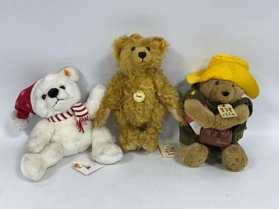 Lot 301 - Two Modern Steiff Bears, including #001550...
