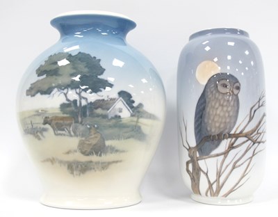 Lot 1139 - A Royal Copenhagen Porcelain Vase, of...