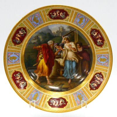 Lot 1025 - A Vienna Porcelain Cabinet Plate, the centre...