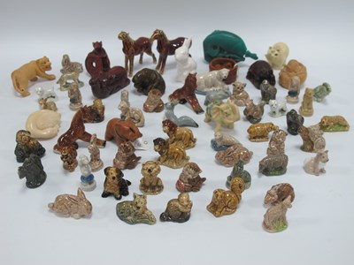 Lot 1340 - Japanese Carved Netsukes, of a tortoise, mouse,...