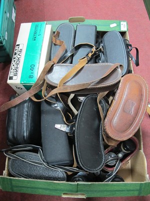 Lot 1034 - Binoculars; Tento 8x40, Beck Kassel 10x50,...