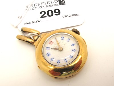 Lot 209 - A Vintage 18ct Gold Cased Ladies Wristwatch...