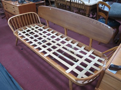 Lot 1627 - Ercol Mid Century Studio Couch, blonde 355...