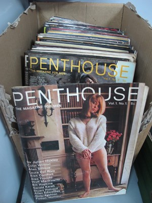 Lot 1127 - Penthouse Gentleman's Magazines, complete run...