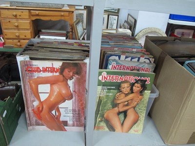 Lot 1495 - Club International Gentleman's Magazines, 1975...