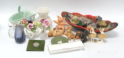 Lot 1210 - Caithness & Stuart Vases, posy, Piggin Pig...