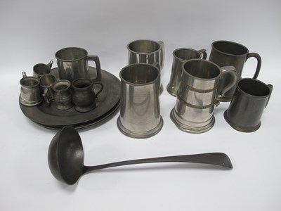 Lot 1396 - XVIII Century Pewter Plates, some with...