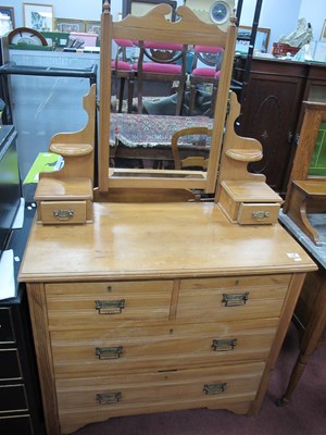 Lot 1600 - Early XX Century Satin Walnut Dressing Table,...