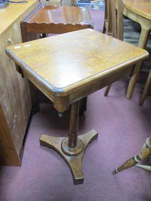 Lot 1619 - Oak Pedestal Table, with a rectangular top...
