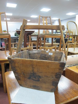 Lot 1624 - Poss Chinese, Rice-Grain Bucket, with a wooden...