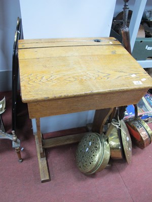 Lot 1616 - Early XX Century Child's Oak Desk, with a...