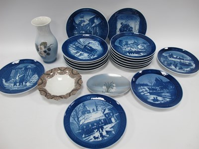 Lot 1256 - Seventeen Royal Copenhagen Christmas Wall...