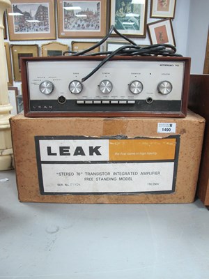 Lot 1490 - Leak Stereo 70 Intergrated Amplifier, with box...
