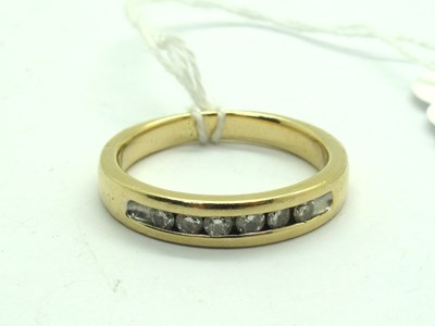 Lot 199 - A Modern Gent's Diamond Set Half Eternity Ring,...