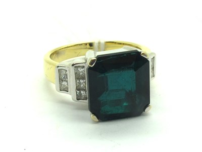Lot 217 - A Diamond Set Art Deco Style Dress Ring, the...