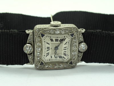 Lot 257 - An Art Deco Diamond Set Cocktail Ladies...
