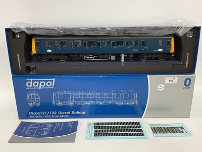 Lot 799 - A boxed Dapol 0 gauge BR Class 122 single-unit...