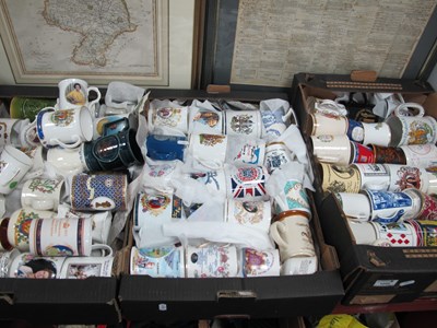 Lot 1045 - Commemorative Mugs in Ceramic, varying...