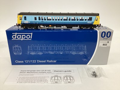 Lot 802 - A boxed Dapol 00 gauge Class 121 railcar in...