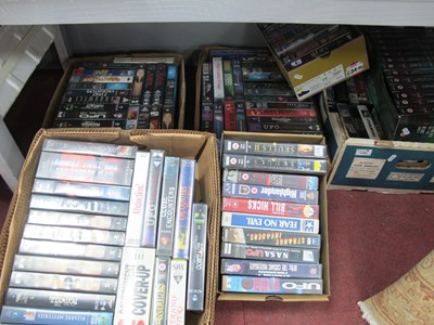 Lot 1185 - U.F.O. Themed V.H.S. Tapes, approx 129 in 7...