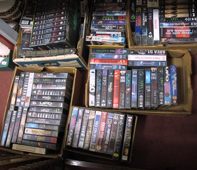 Lot 1191 - U.F.O. Themed V.H.S. Tapes, approx 129 in 7...