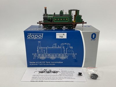 Lot 792 - A boxed 0 gauge Dapol "Terrier" in SECR green...