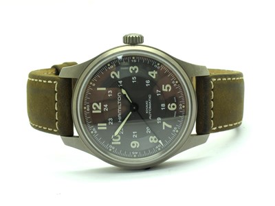 Lot 240 - Hamilton; A Modern Khaki Automatic Gent's...