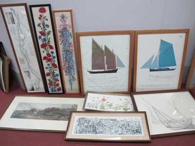 Lot 1513 - Rupert Ollay 'Blaydon Races' black and white...