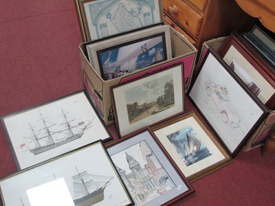 Lot 1559 - A Quantity of Prints, including a Rugby School,...