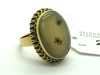 Lot 225 - A Large Ornate Polished Hardstone Single Stone...