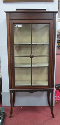 Lot 1572 - Edwardian Inlaid Mahogany Display Cabinet with...