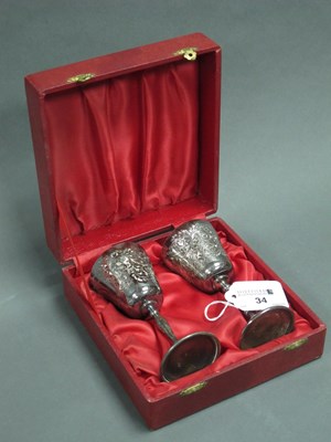 Lot 34 - A Pair of Small Matched Hallmarked Silver...