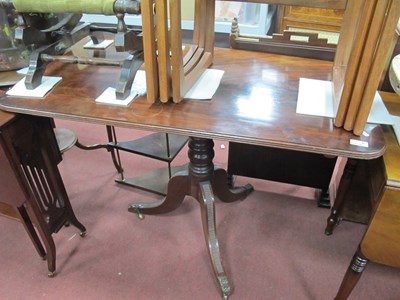 Lot 1596 - XIX Century Mahogany Table with rounded...