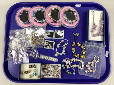 Lot 192 - A Collection of Pandora Style Jewellery,...