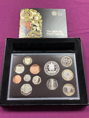 Lot 101 - 2009 Royal Mint UK Proof Coin Set, includes...
