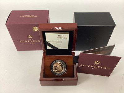 Lot 234 - 2018 Royal Mint Gold Proof Sovereign, cased...